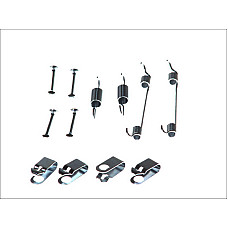 Set accesorii, saboti frana parcare Set de montaj pantofi de frana MANDO HYUNDAI SANTA FE II SANTA FE III SANTA FE II/SUV KIA CARNIVAL III SORENTO I SORENTO II 2.0D-3.5 08.02- QUICK BRAKE QB105-0019