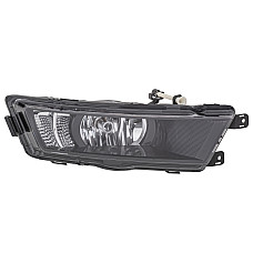 Proiector ceata Lampa de Dreapta H8 LED cu lumini zi negru se potriveste SKODA RAPID 0515 1218 HELLA 1NG354 844 141