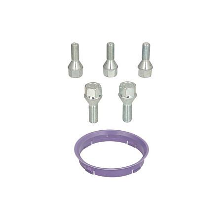 Trusa de montare a jantei de aliaj Fitting kit FZ29 74.1-72.6 B B12 60 cone M12x15 L26 1 kit / 1 wheel - 5 holes ITWHEELS ITW49023