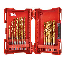 Burghiu Drill bit kit HSS-Tin 19 pcs drill bit diameter: 2 25 3 4 45 55 6 65 7 8 85 9 95 10mm intended use material: metal MILWAUKEE 48894760