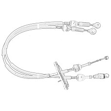 Cablu shimbator viteze Gearshift level cable L/R 1250mm/1240mm FIAT FIORINO FIORINO/MINIVAN QUBO 1.3D 11.07- OE FIAT 46348466