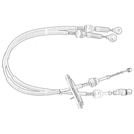Cablu shimbator viteze Gearshift level cable L/R 1250mm/1240mm FIAT FIORINO FIORINO/MINIVAN QUBO 1.3D 11.07- OE FIAT 46348466