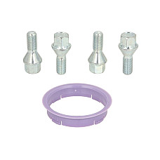 Trusa de montare a jantei de aliaj Fitting kit FZ10 63.3-60.1 B B27 60 cone M12x15 L24 1 kit / 1 wheel - 4 holes ITWHEELS ITW49074