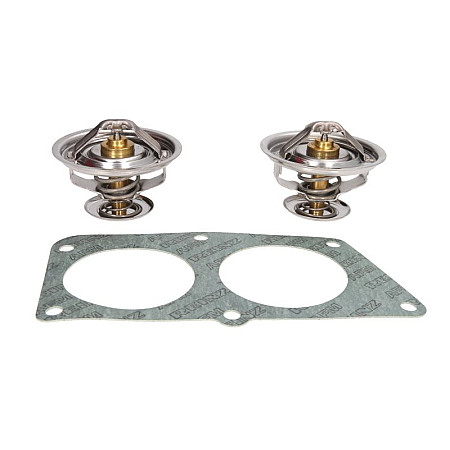 Termostat,lichid racire Cooling system thermostat 83C with gasket 2 pcs. set RVI C MAGNUM MAJOR MIDR06.35.40H-MIDR06.35.40P/41 05.91-10.98 WAHLER WA410758.83D