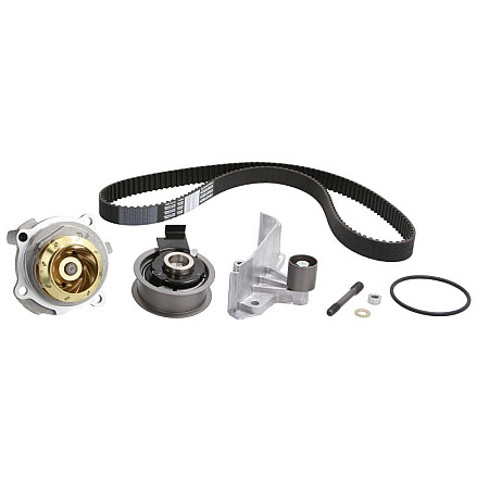 Set pompa apa + curea dintata Set de distributie curea + intinzator + pompa de apa  AUDI A4 B6 A4 B7 A6 C5 VW PASSAT B5.5 2.0 11.00-06.08 HEPU PK05726