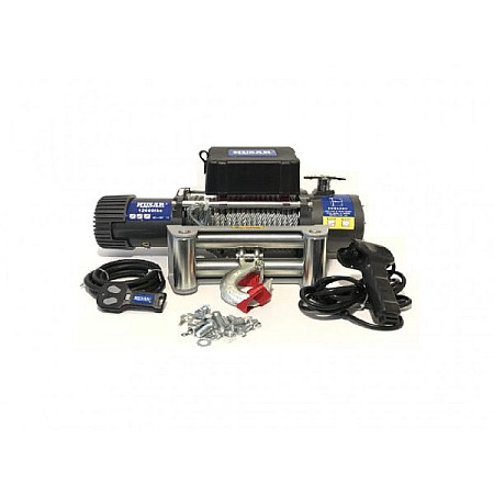 Troliu pentru vehicul off-road Off-road vehicle winch BST 12000 Lbs towed weight 5443kg 6HP voltage 12V  transmission 3-step planetary reduction 265:1 rope type: steel 25m brake type automatic HUSAR WINCH BST12000LBS12V