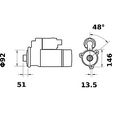 Electromotor 12V 42kW CASE IH MAGNUM MAGNUM MX NEW HOLLAND T8000 T9000 TG MU7 LETRIKA MS 64