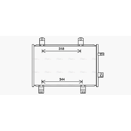 Condensator, climatizare A/C condenser MAZDA 2 CX-3 1.5D/1.8D 08.14- AVA COOLING MZ5284 AVA