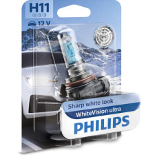 Bec, far faza lunga Bec ambalaj blister 1buc H11 12V 55W PGJ19-2 alb WhiteVision Ultra DS DS 4 DS 5 IVECO DAILY CITYS DAILY LINE DAILY TOURYS DAILY V DAILY VI MAN TGE MERCEDES A W169 09.89- PHILIPS PHI 12362WVUB1