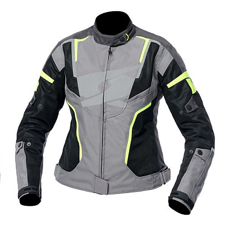 Jachete textile Jackets touring SPYKE AIRMASTER LADY colour neagra/fluorescent/grey/yellow size 46 SPYKE 120651/10405/46