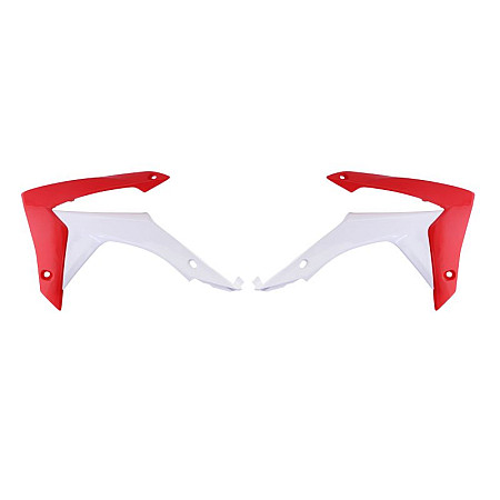 Kituri de plastic Radiator covers colour Red/White HONDA CRF 250/450 2013-2017 CEMOTO 8417100005 CEM