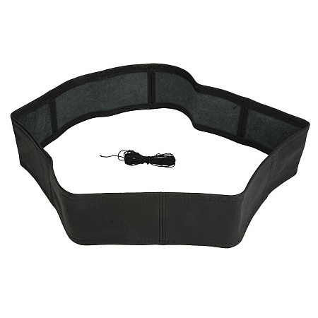 Husa volan Steering wheel cover Steering wheel/Handlebars leather diameter: 42-44cm neagra CARPASSION MMT CP10053