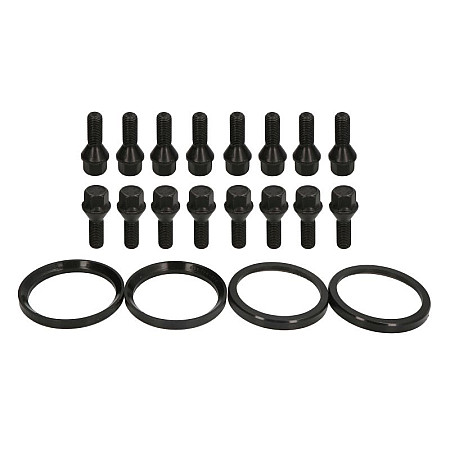 Trusa de montare a jantei de aliaj Fitting kit H 72x601 BLACK B M12x15x27 K17 1 kit / 4 wheels - B/N qty 16 MAK MAK 8000000234