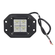 Lumini Work light Osram Opto Semiconductors LED number of diodes: 4 power max: 20W voltage: 12/24/30V no road approval Osram LED Inside ECE R10 waterproof shape Square length80mm width70mm height M-TECH TUOLOWLO41