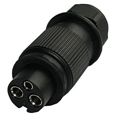 Stecher Mufa de metalica numar pini: 3 forma mufa: rotund DIN 9680 JAEGER 251106EJ