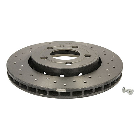 Disc frana Brake disc BREMBO Xtra 1pcs Drilled rear  L/R outer diameter 256 mm thickness 22 mm AUDI A3 TT SEAT LEON TOLEDO II SKODA OCTAVIA I VW BORA BORA I 1.4-3.2 08.97-12.13 BREMBO 09.A652.1X