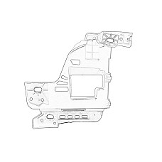 Suport, bara protectie Bumper mount front L OPEL CROSSLAND X 03.17- OE OPEL YQ00707580