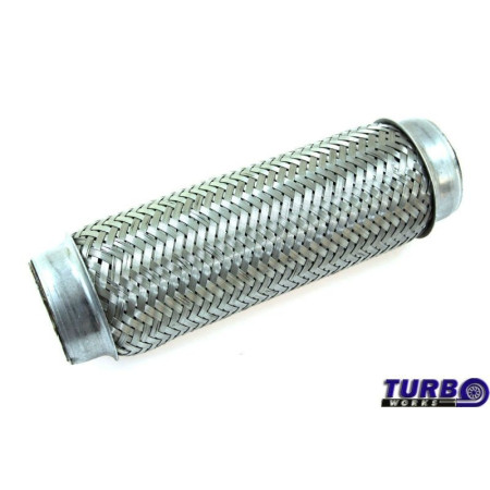 Toba esapament Connecting pipe stainless steel Connector length: 10'' 25.5cm inner diameter: 3'' 7.62cm Exhaust flexible connector 3x10'' TURBOWORKS TW-TL-210
