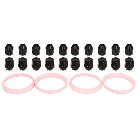 Trusa de montare a jantei de aliaj Fitting kit SX 76x666 BLACK N M12x15 K21 CLOSED H29 1 kit / 4 wheels - B/N qty 20 MAK MAK 8000000218
