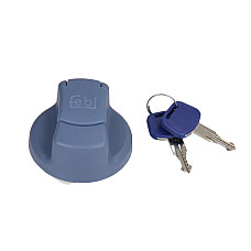 Buson, rezervor (injectie aditiv) Capacul rezervorului AdBlue latime 40mm cu cheie albastru MAN F90 FOCL HOCL LION S INTERCITY LIONS CITY LIONS CLASSIC LIONS REGIO LIONS STAR M 2000 L M 2000 M 10.86- FEBI BILSTEIN 100327