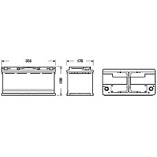 Acumulator Pornire Acumulator EXIDE 12V 100Ah/850A START&amp;STOP EFB R+ borna standard 353x175x190 B13 efb/pornire EXIDE EL1000
