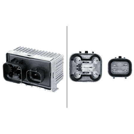 Unitate de control,bujii incandescente Controler / releu al dopurilor incandescente CITROEN JUMPER II FORD RANGER TOURNEO CUSTOM V362 TRANSIT TRANSIT CUSTOM V362 TRANSIT TOURNEO TRANSIT V363 2.2D/2.4D/3.2D 04.06- HELLA 4RV008 188-671