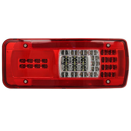 Stop spate Rear lamp L LC11 LED 24V with plate lighting reflector side clearance connector: Rear HDSCS 8PIN  IVECO STRALIS I 02.02- VIGNAL VAL160140