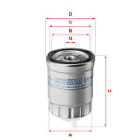 Filtru combustibil SOFIMA S2810NR