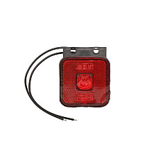 Lampa gabarit lampa de pozitie SW dreptunghiular cu LED-uri rosu cu MAN 12V/24V balama WAS 304Z W63