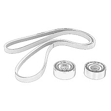 Set curea transmisie cu caneluri KIT ACCESORII LOGAN 1.2/16V RENAULT OE RENAULT 77 01 477 533