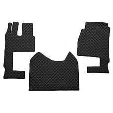 Covor compartiment picioare F-CORE pe intregul etaj scaun pasager convertibil cantitate in set 3 szt. material - piele matlasata eko culoare - negru cabina lata 250 cm MERCEDES ACTROS MP4 / MP5 07.11- F-CORE F-CORE FL04 BLACK