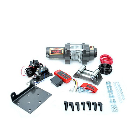 Troliu ATV ATV and quad winches Highlander towed weight 2041kg 19HP voltage 12V transmission 3-step planetary reduction 136:1 rope type steel 15m brake type automatic DRAGON WINCH DWH4500HD