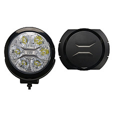 Far faza lunga Universal headlamp L/R long-range LED 12/24V diameter 180mm depth: 67mm transparent aluminium neagra position lights long-range lamp light calibration 25 2400lm WESEM LUM2.51210.00