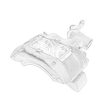 Etrier frana Etrier de frana cu disc Spate Dreapta BREMBO OE IVECO 42534118