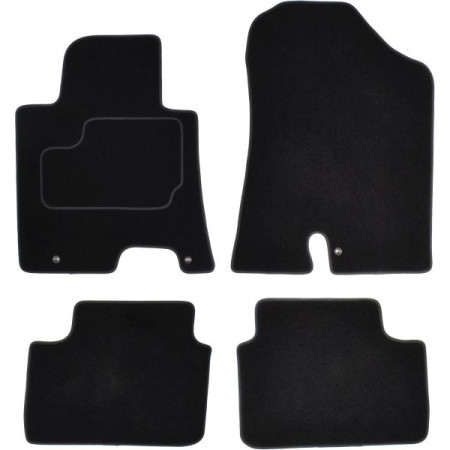 Covoras podea textil Floor mats Velours 4 pcs front/rear set colour neagra HYUNDAI I30 12.11-12.16 Saloon MAMMOOTH MMT A041 HYU70 PRM 01