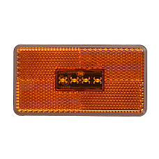 Lampa gabarit Outline marker lights L/R orange 4 LED height 54mm width 104mm 12/24V in side boot between axles SCANIA LPGRS 09.16- GIANT 131-SC01276A