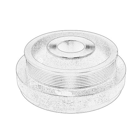 Amortizor vibratii, curea transmisie cu caneluri Torsion damper JOHN DEERE 2054 6135M 6140 M 6140 R 6145R 6150 M 6150 R 6155M 6155R 6170 M 6175M 6195M 6920 6920 SE 6930 7130 7220 7320 7330 7420 7520 OE JOHN DEERE DZ103168-JD