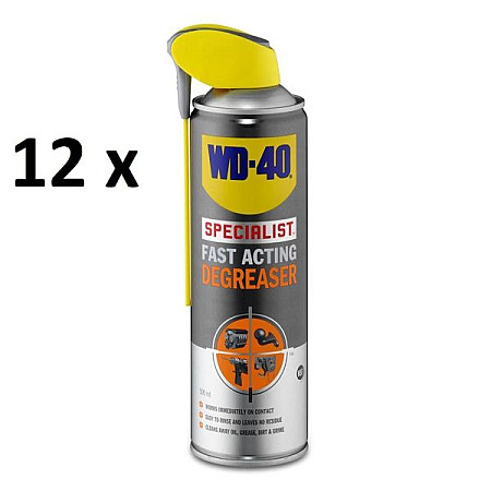 Solutie de curatat frana Solutie curatat frane aerosol 1 buc pentru curatarea si degresarea suprafetelor sistemelor de franare ambreiaje si a elementelor metalice WD-40 WD 40 DE-GREASER K12PCS