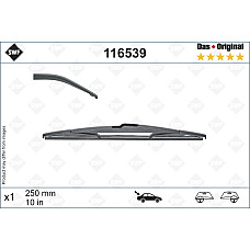 Lamela stergator Wiper blades swivel rear 1pcs 250mm JEEP COMPASS MAZDA 2 SUZUKI SWIFT V TOYOTA AURIS AYGO X HIGHLANDER RAV 4 IV YARIS 12.12- SWF SWF 116539