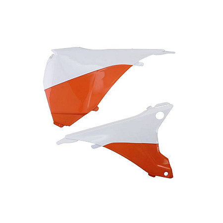 Kituri de plastic Air filter cover colour Orange/White KTM EXC EXC-F 125-500 2014-2016 CEMOTO 8455200005 CEM
