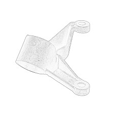 Maner, Echipare interioara Fixare / miner suport ALFA ROMEO 147 156 GT LANCIA LYBRA 1.9D/2.5/3.2 02.97-09.10 OE FIAT 73500482