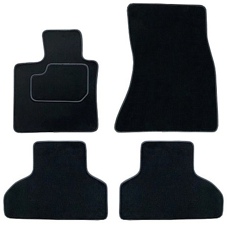 Covoras podea textil Floor mats Velours 4 pcs front/rear set colour neagra BMW X5 F15 F85 08.13-07.18 SUV MAMMOOTH MMT A041 BM266 PRM 01