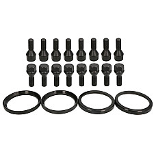 Trusa de montare a jantei de aliaj Fitting kit H 72x601 BLACK B M12x15x27 K19 1 kit / 4 wheels - B/N qty 16 MAK MAK 8000000230