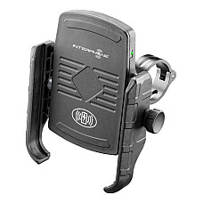 Suporturi de telefon cu incarcator wireless INTERPHONE asamblat pe volan suport oglinda SMMOTOWIRELESS