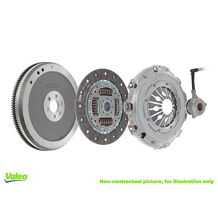Set ambreiaj Kit ambreiaj cu volanta rigida si rulment pneumatic 229mm FORD FOCUS I TOURNEO CONNECT TRANSIT CONNECT 1.8D 03.01-12.13 VALEO VAL845019