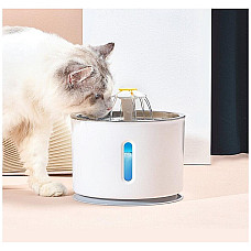 Adapator automat electric pentru caini si pisici, model Fountain, capacitate 2,4l, alimentare 5V, 1,5W