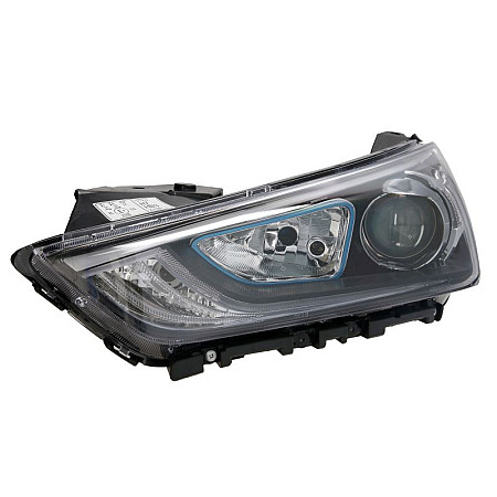 Far Lampa frontala Stanga H7/HB3 electric cu motor culoare insert: albastru HYUNDAI IONIQ 10.16- TYC TYC 20-16290-05-2