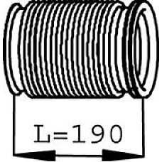 Furtun flexibil, sistem de esapament Amortizor de vibratii al sistemului de evacuare teava flexibila SCANIA 4 DC11.01-DT12.08 05.95-04.08 DINEX DIN68239