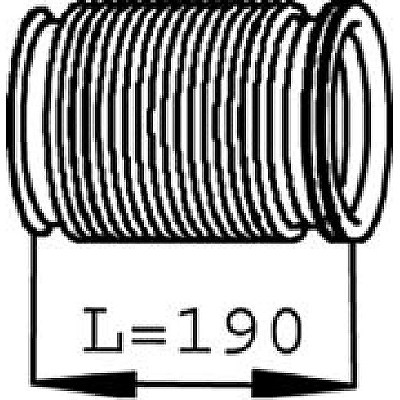 Furtun flexibil, sistem de esapament Amortizor de vibratii al sistemului de evacuare teava flexibila SCANIA 4 DC11.01-DT12.08 05.95-04.08 DINEX DIN68239