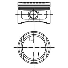 Piston 7651 STD AUDI A2 SEAT AROSA CORDOBA CORDOBA VARIO IBIZA II IBIZA III INCA LEON TOLEDO II SKODA FABIA I OCT VW NEW BEETLE (1Y7), Sabrioleta, 09.2002 - 12.2011 Kolbenschmidt 99562600